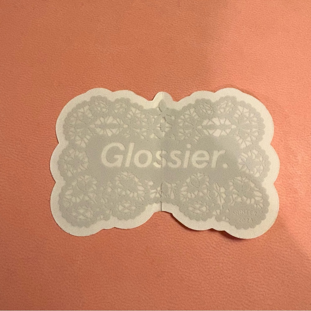 Glossier winter 2024 sticker
